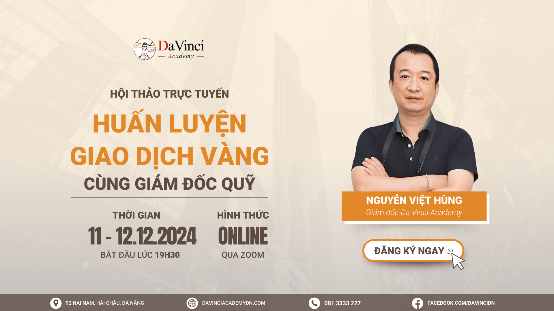 HUẤN LUYỆN GIAO DỊCH VÀNG THÁNG 12-2024