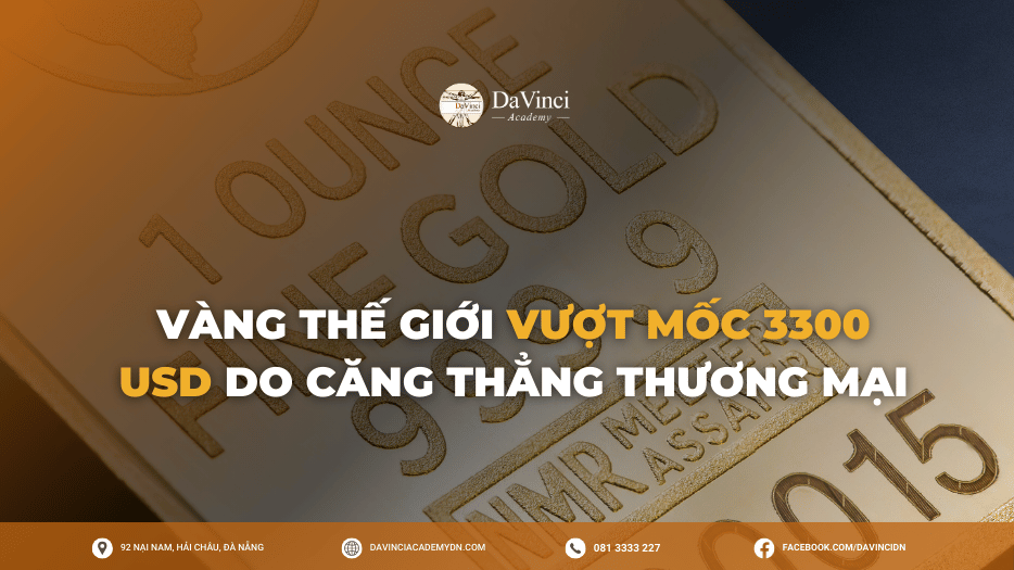 Vàng thế giới vượt mốc 3300 USD do căng thẳng thương mại